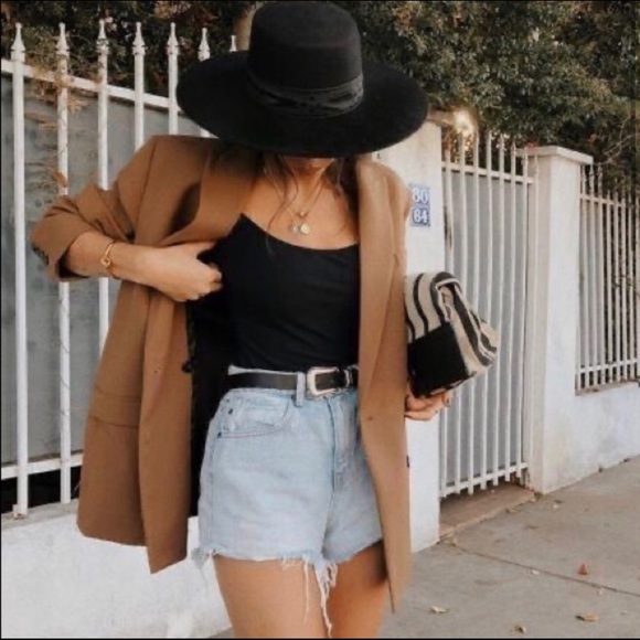 Vegan Fedora Wide Firm Brim FA Wool Cotton Hat With a Brim - Picture 9 of 14